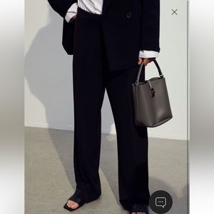 H&M | Black Wide-Cut Pants